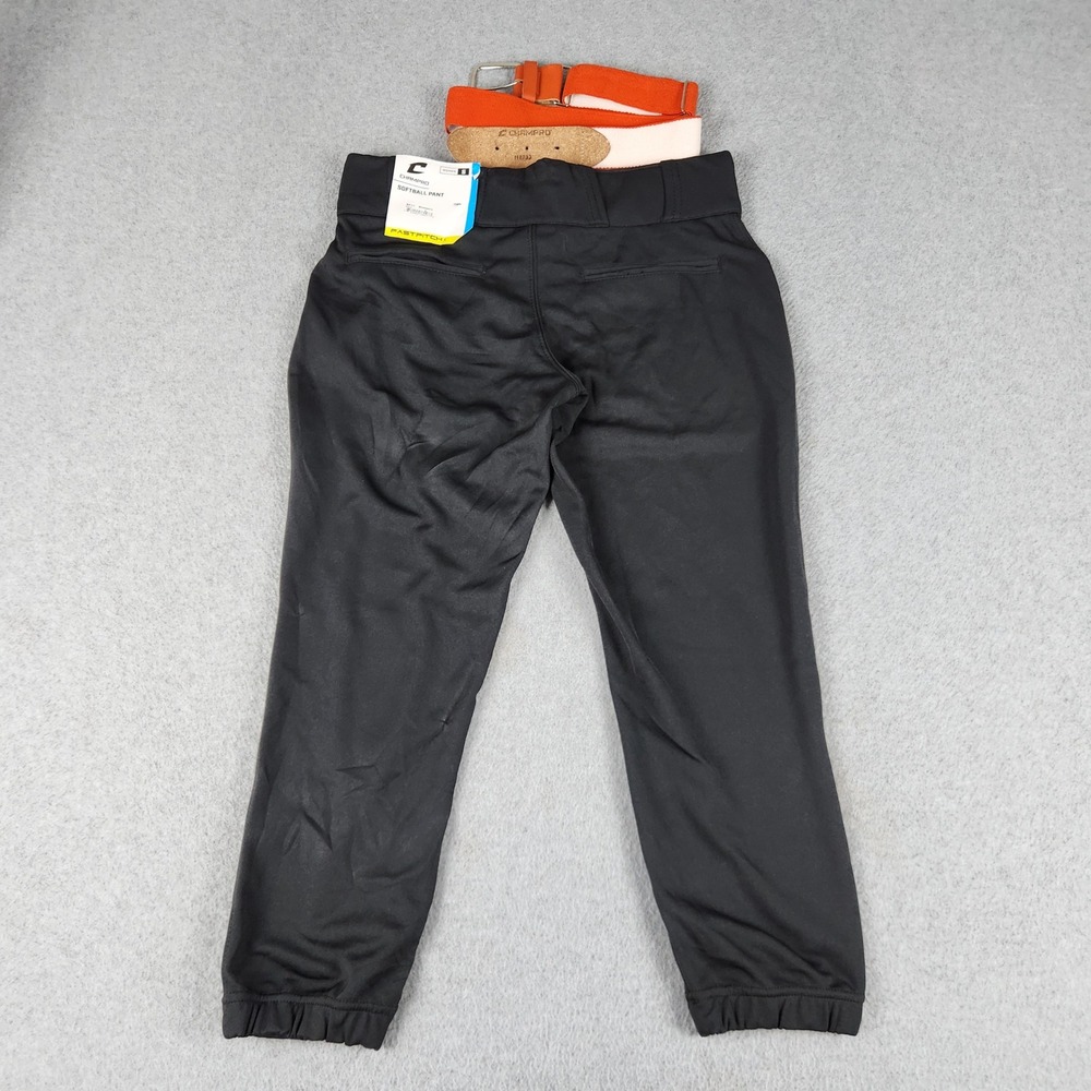 Champro Softball Pant Womens Small Black BP11 Fastpitch High Waisted Performance